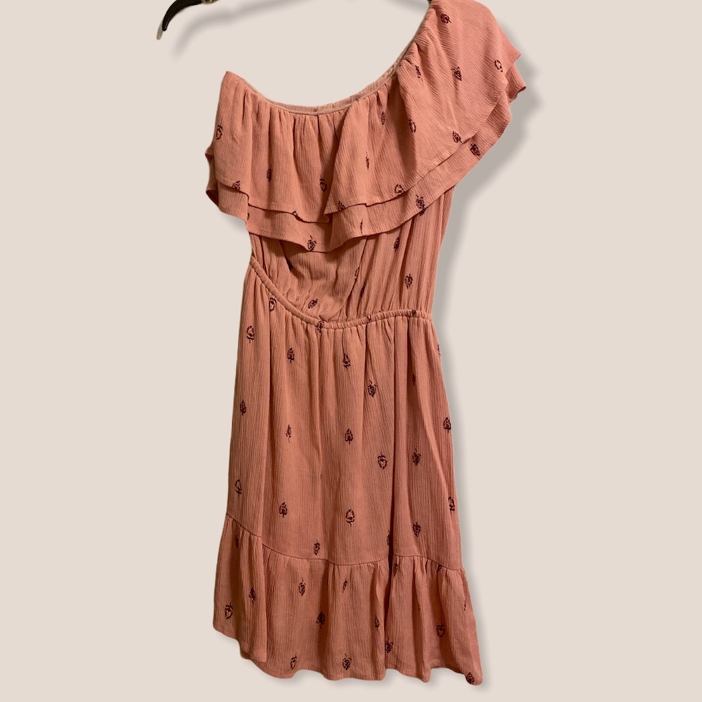 pink one shoulder target dress